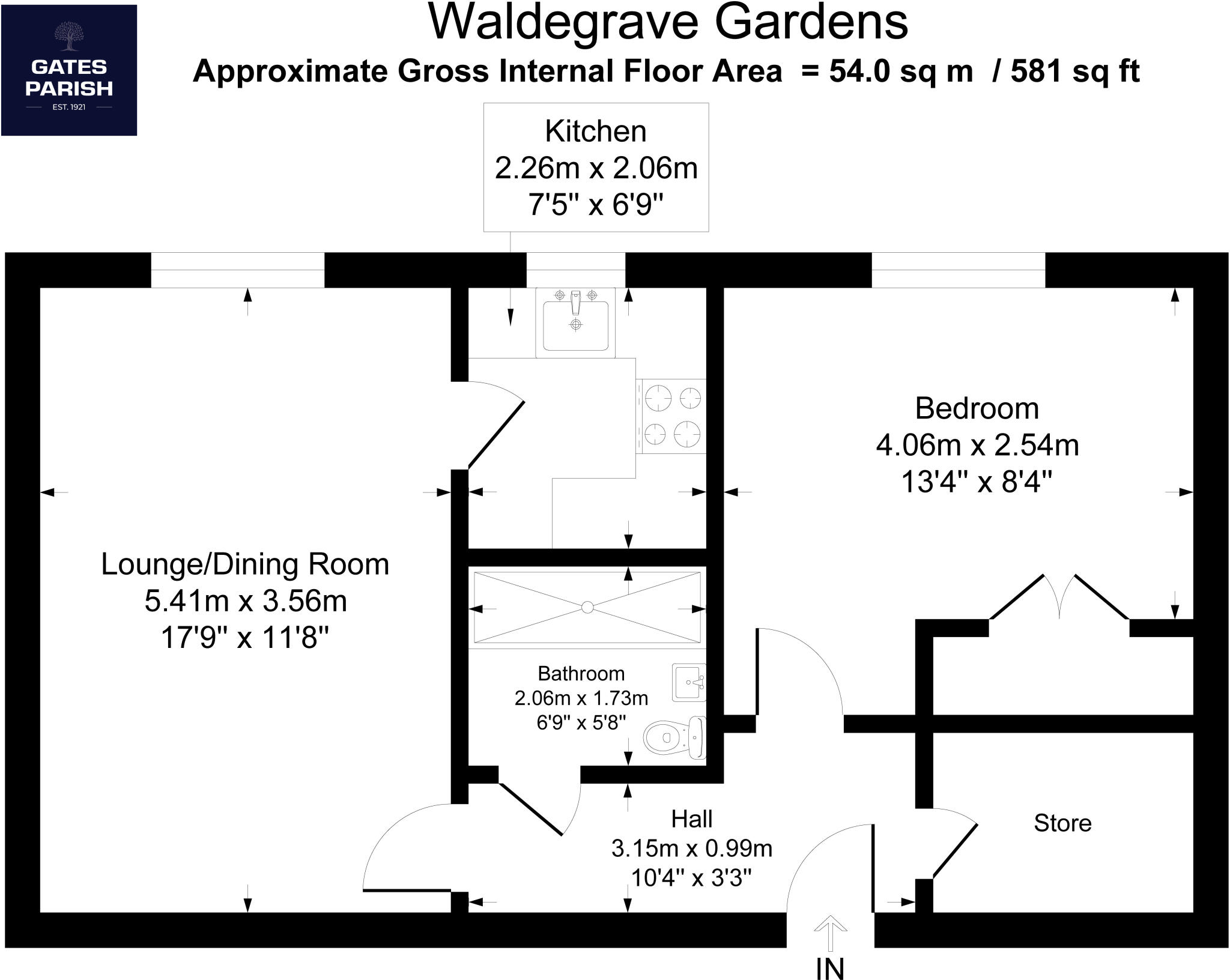 Huskards, Waldegrave Gardens, Upminster, RM14 floorplan