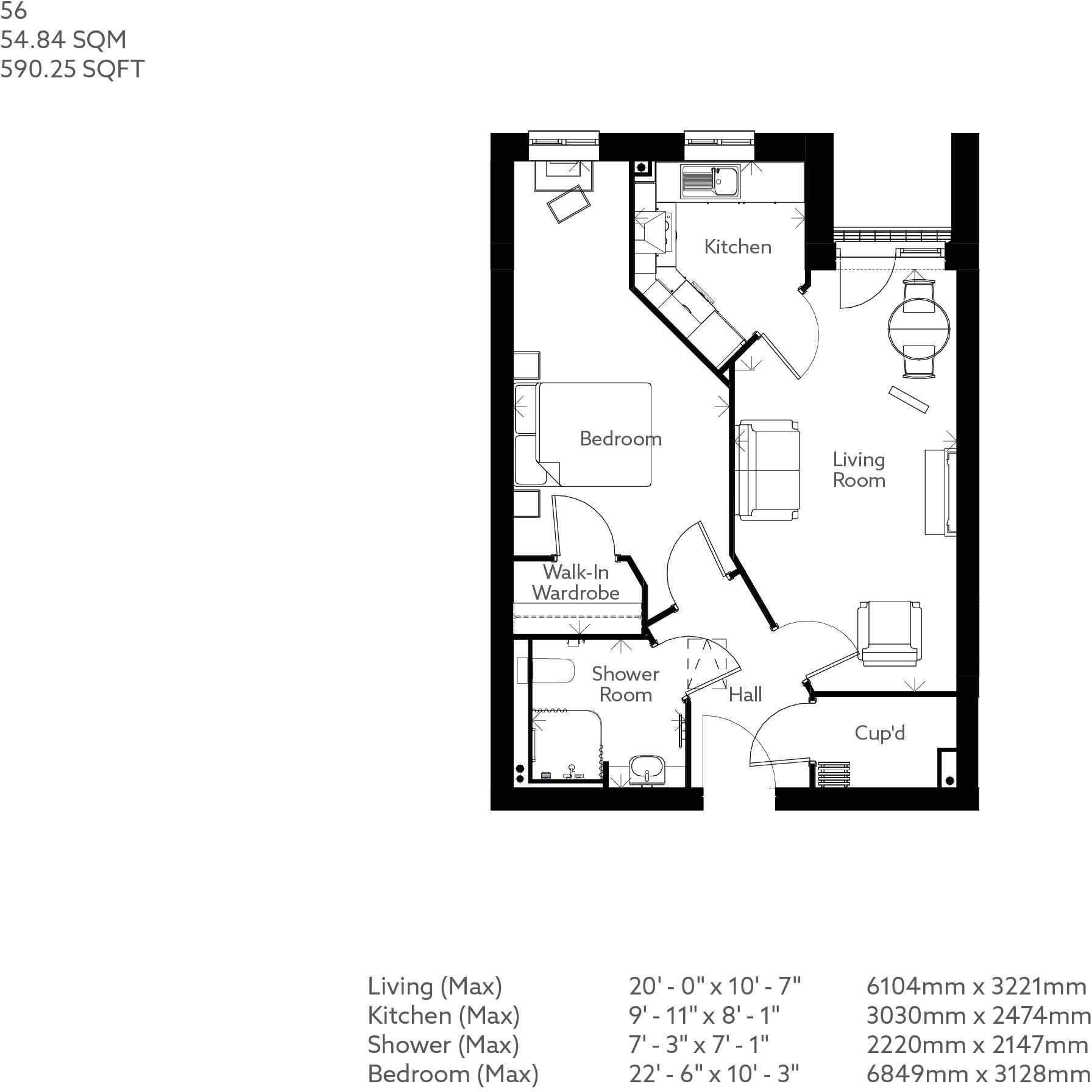 1-59 Merchant Avenue,
Exmouth,
Devon,
EX8 2GG floorplan