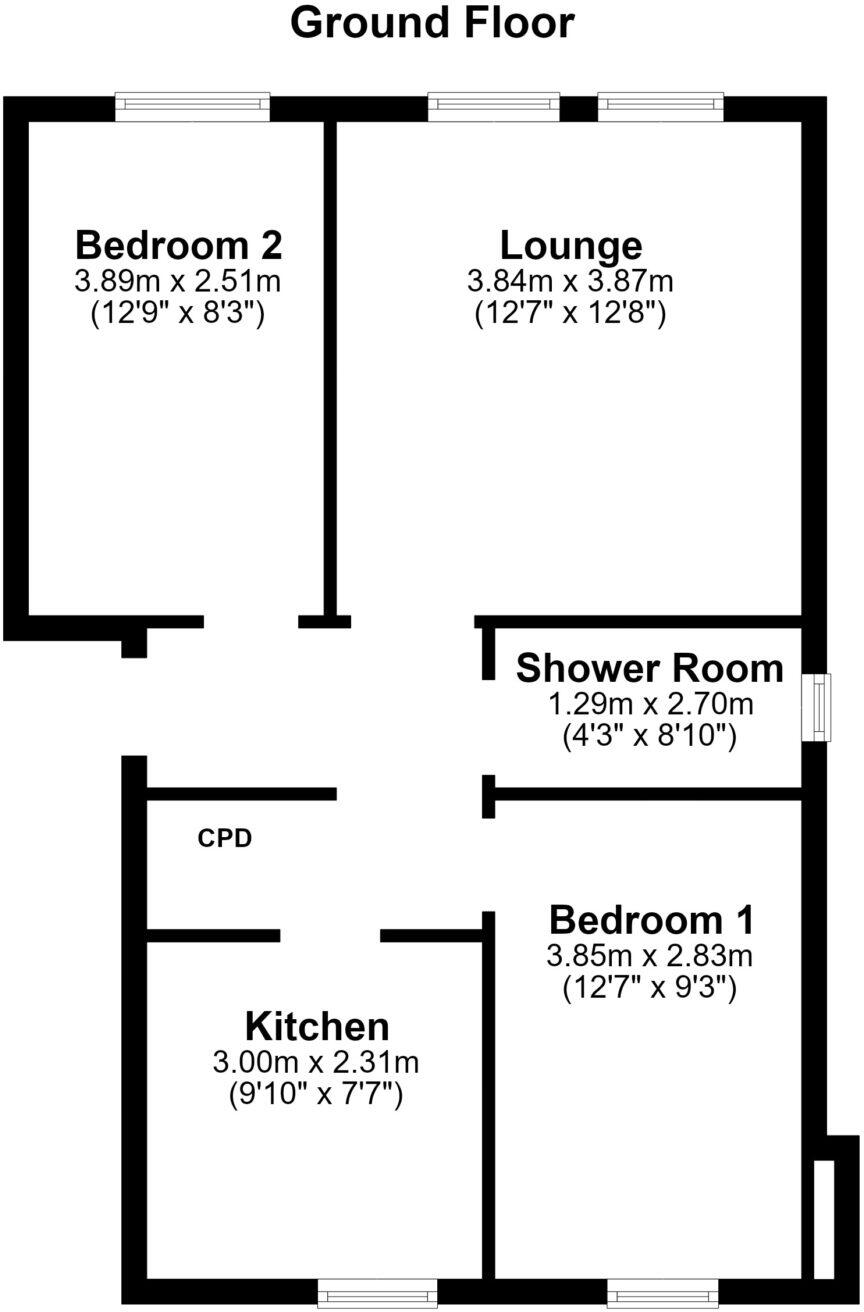 Flat 0,1, 8 Kelburn Terrace, Fairlie KA29 0AH floorplan