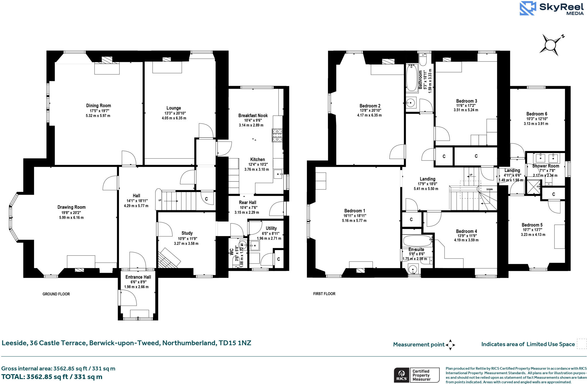 Castle Terrace, Berwick-upon-Tweed, Northumberland floorplan