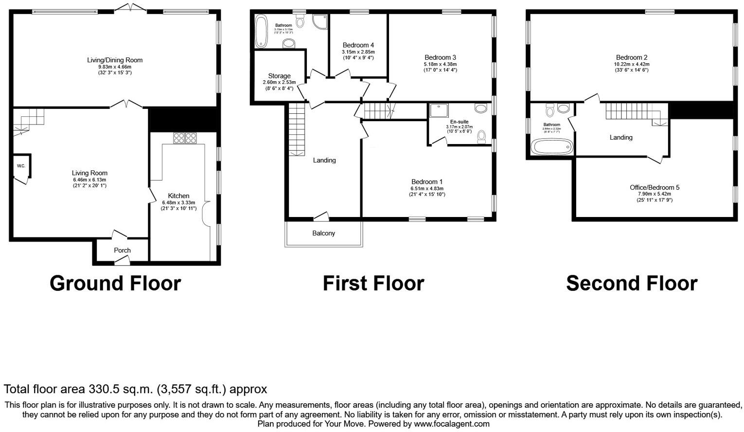 Lower Holme Way, Oakworth, Keighley, West Yorkshire, BD22 floorplan