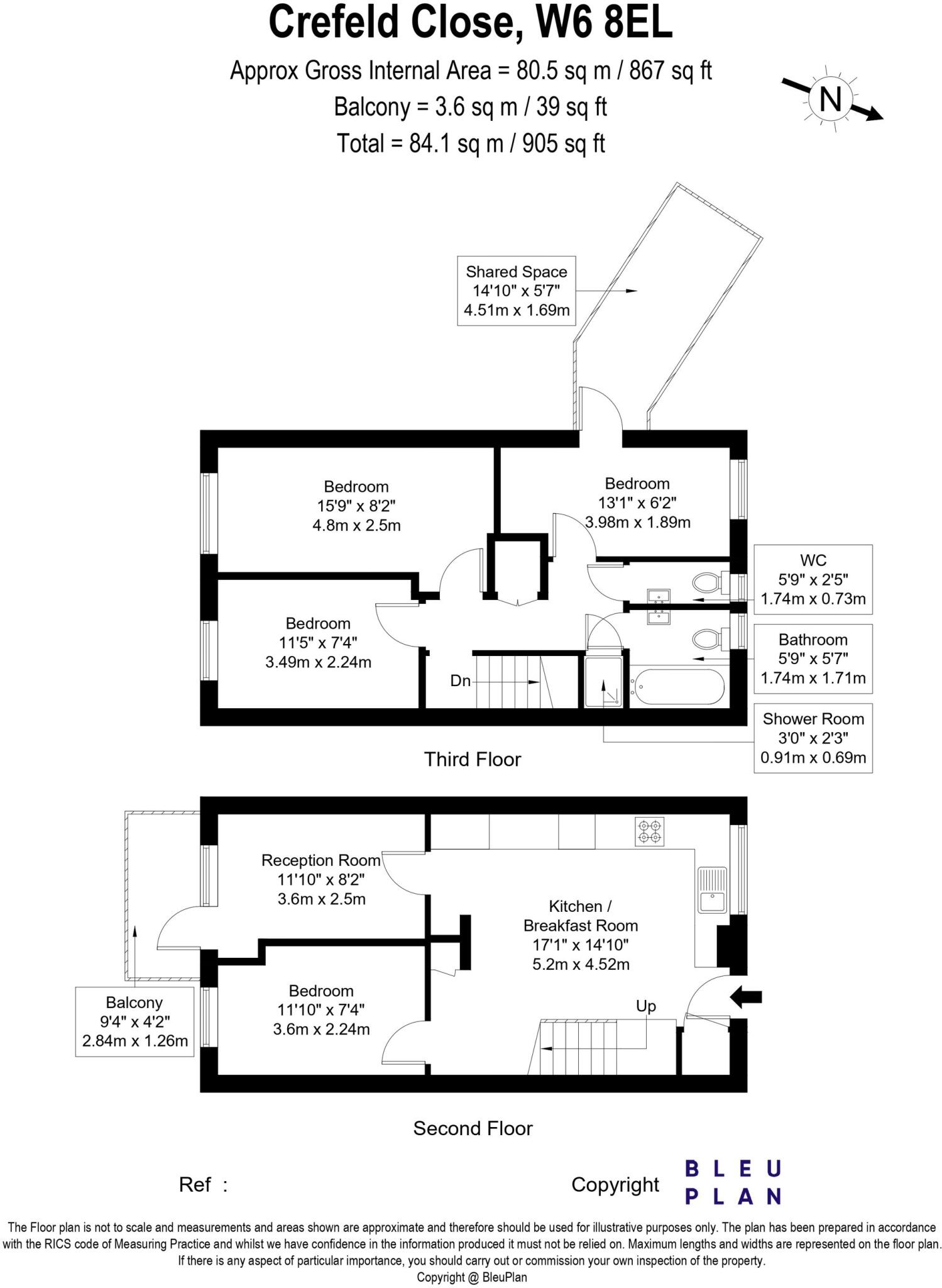 Crefeld Close, London, W6 floorplan