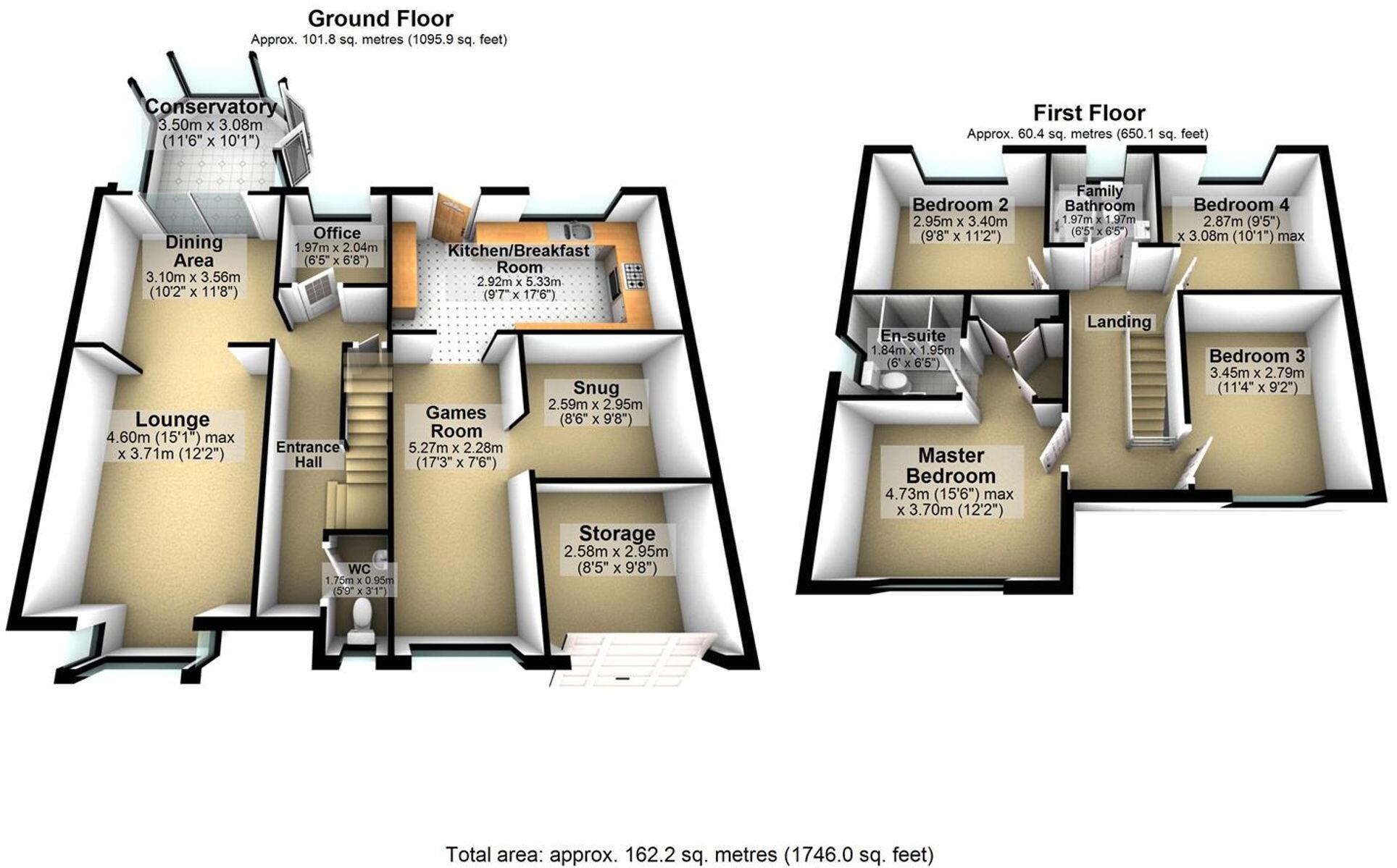 Burford Way, Wellingborough, NN8 floorplan