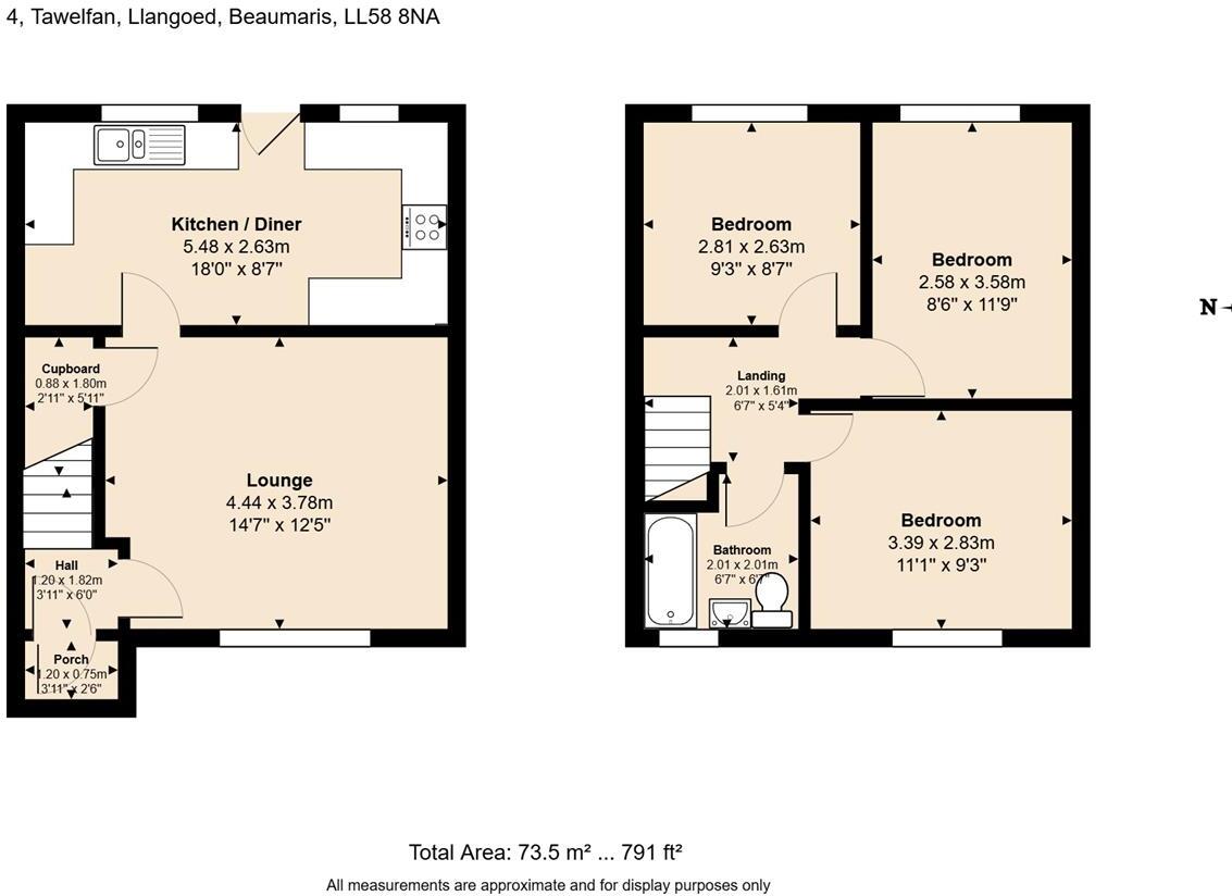 Tawelfan, Llangoed, Beaumaris floorplan