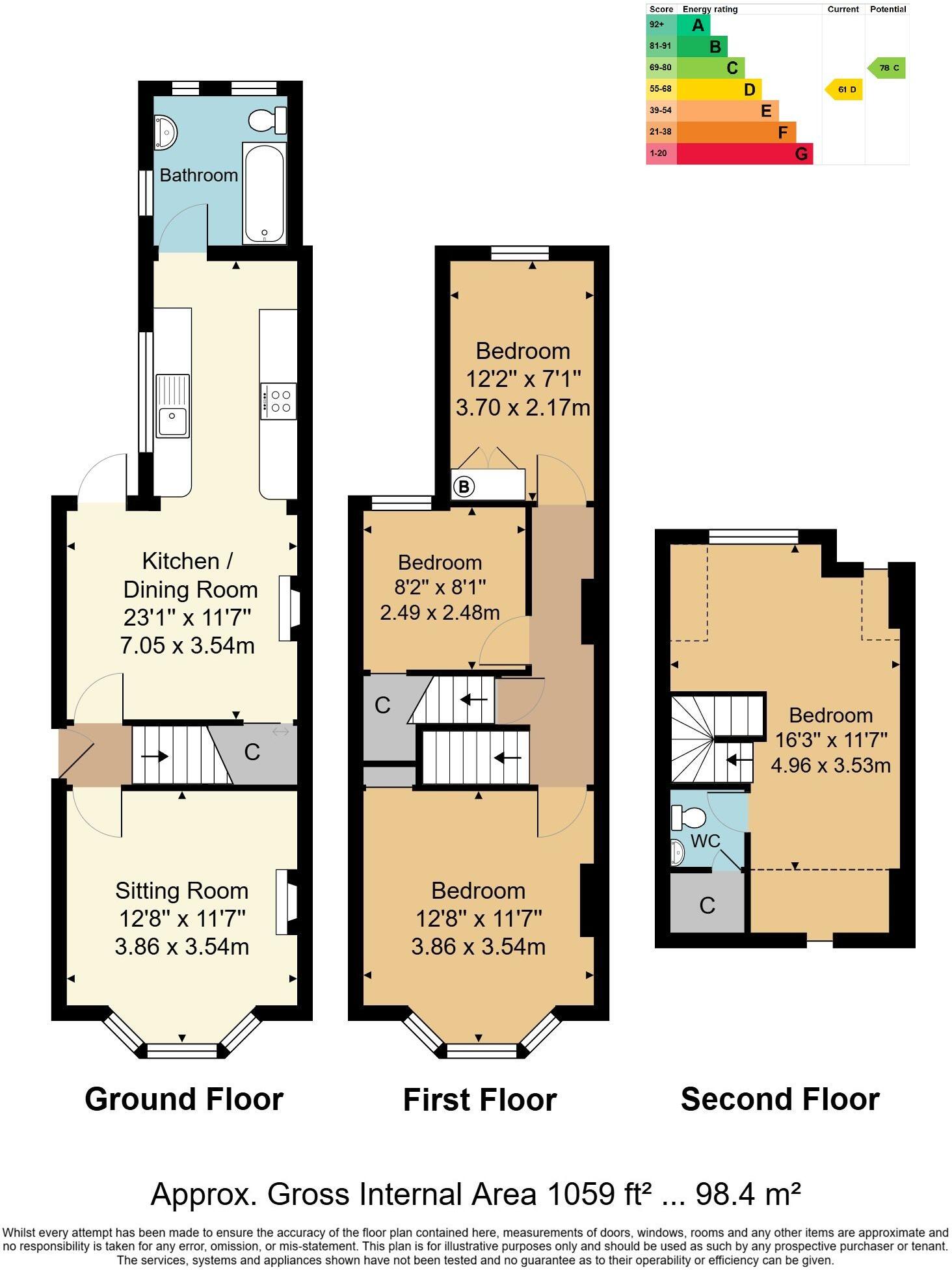Hill View Road, Tunbridge Wells floorplan