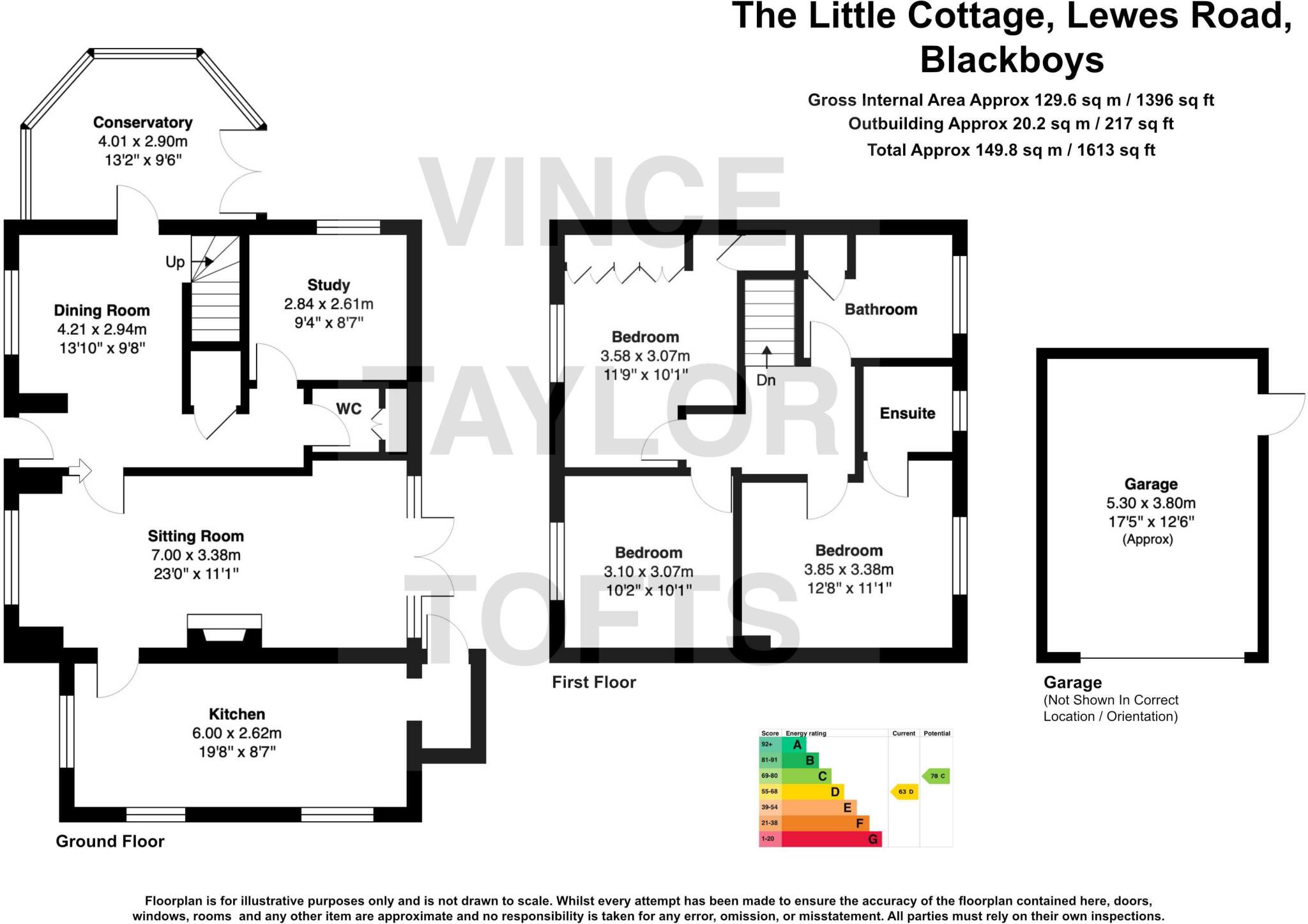 Lewes Road, Blackboys, Uckfield, East Sussex, TN22 floorplan