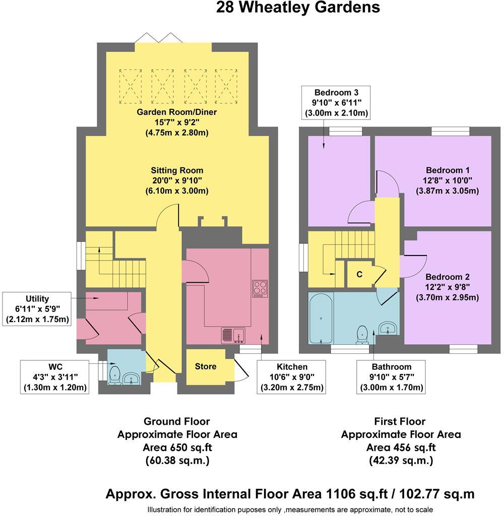 Wheatley Gardens, Two Dales, Matlock floorplan