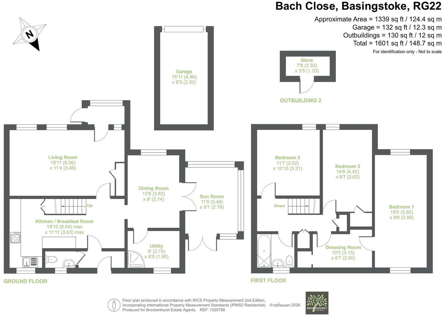 Bach Close, Basingstoke, RG22 4JZ floorplan