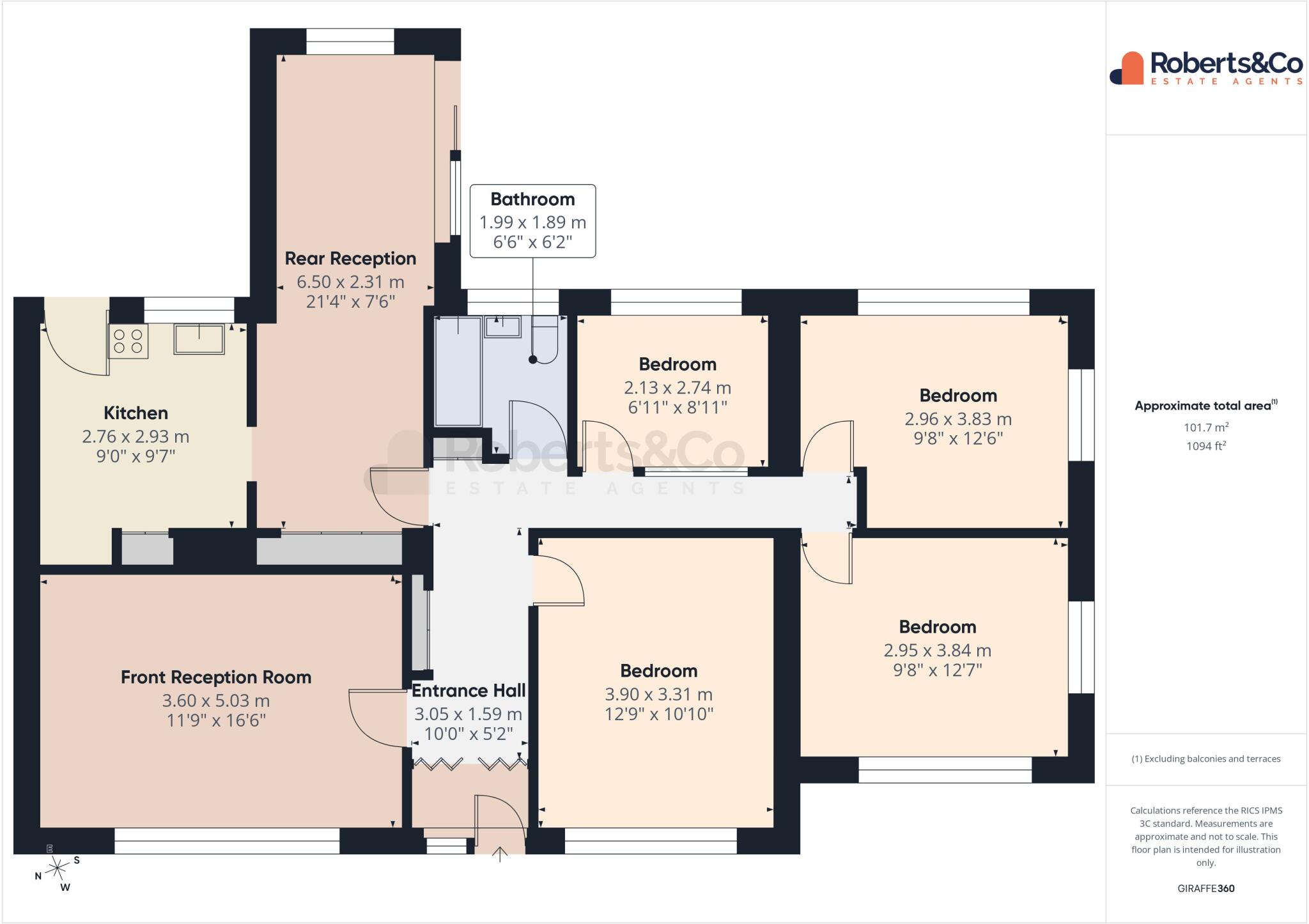 The Croft, Longton floorplan
