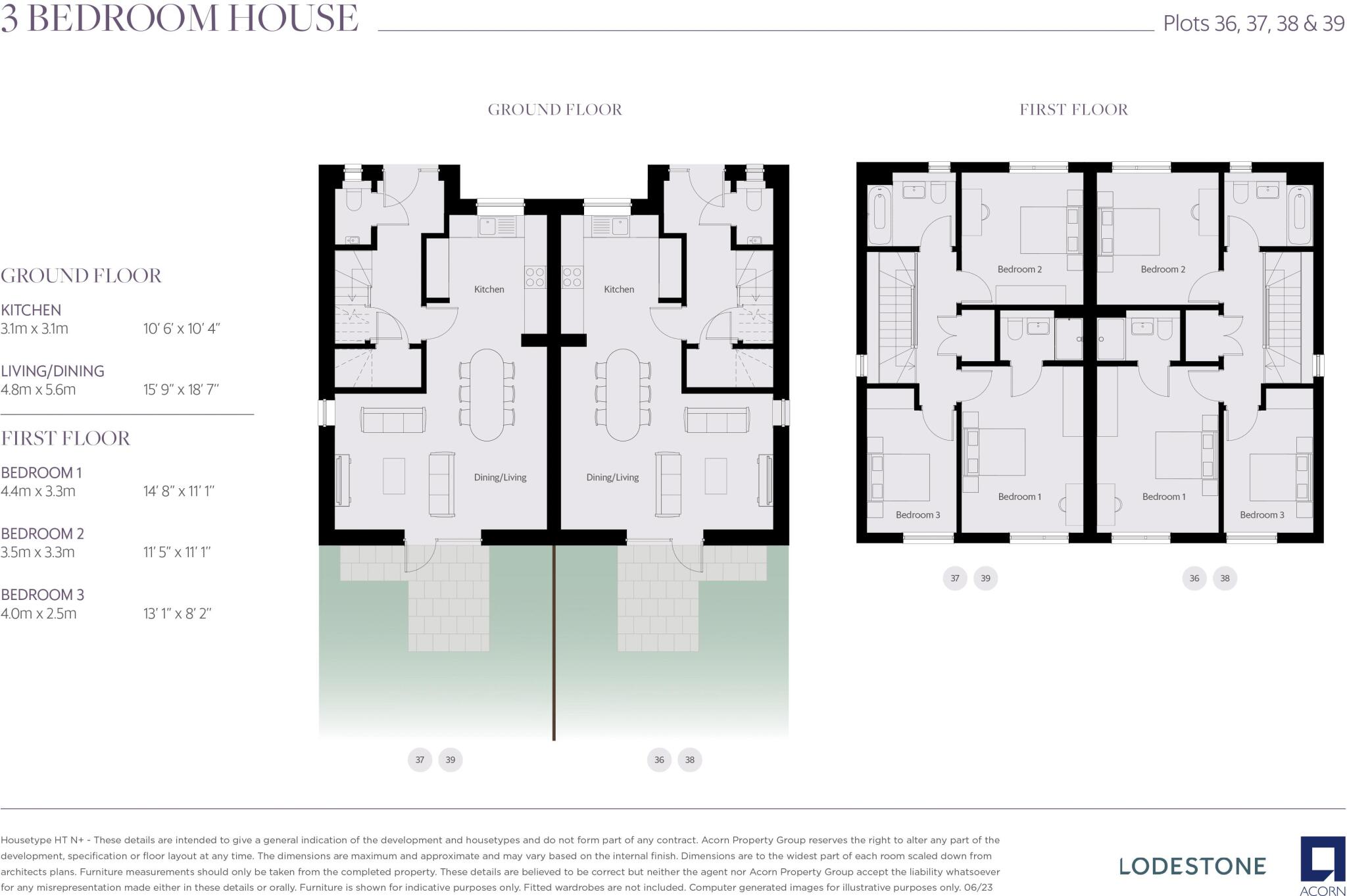 3 Bedroom New Home with Large Garden in Bruton - Ideal for First Time Buyers  floorplan