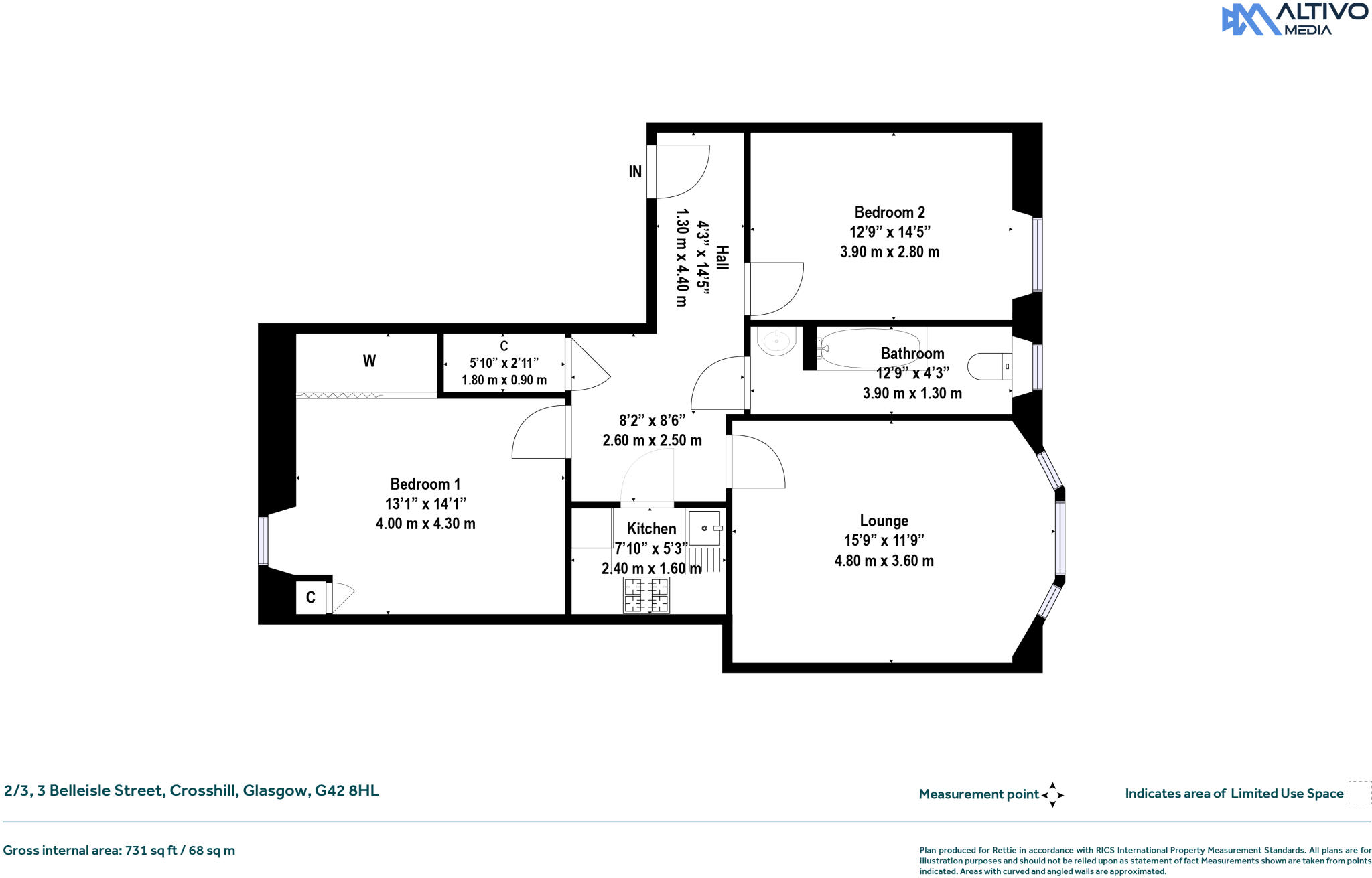 Belleisle Street, Crosshill, Glasgow floorplan