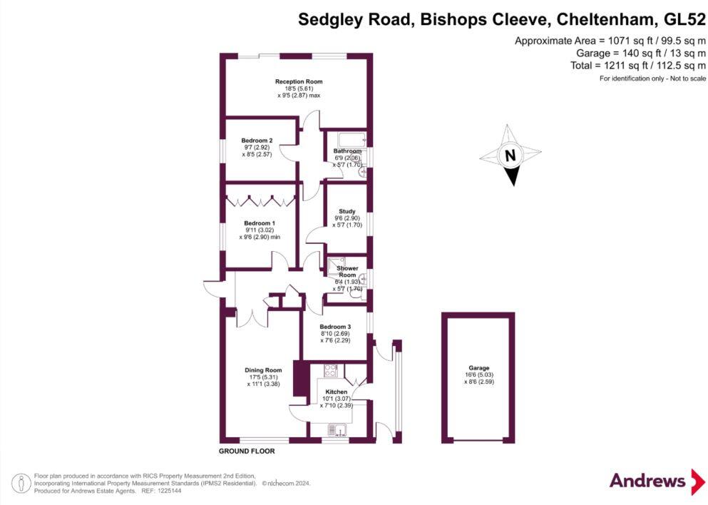 Sedgley Road, Bishops Cleeve, Cheltenham, Gloucestershire, GL52 floorplan
