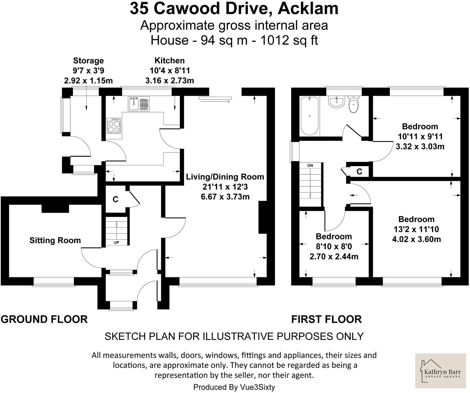 Cawood Drive, Middlesbrough, TS5 7JP floorplan