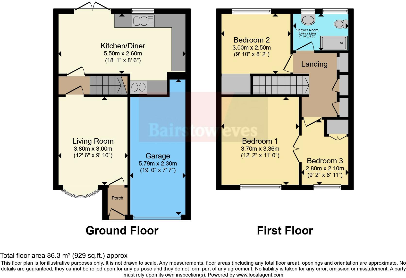 Myrtle Grove, Beeston, Nottingham, Nottinghamshire, NG9 floorplan
