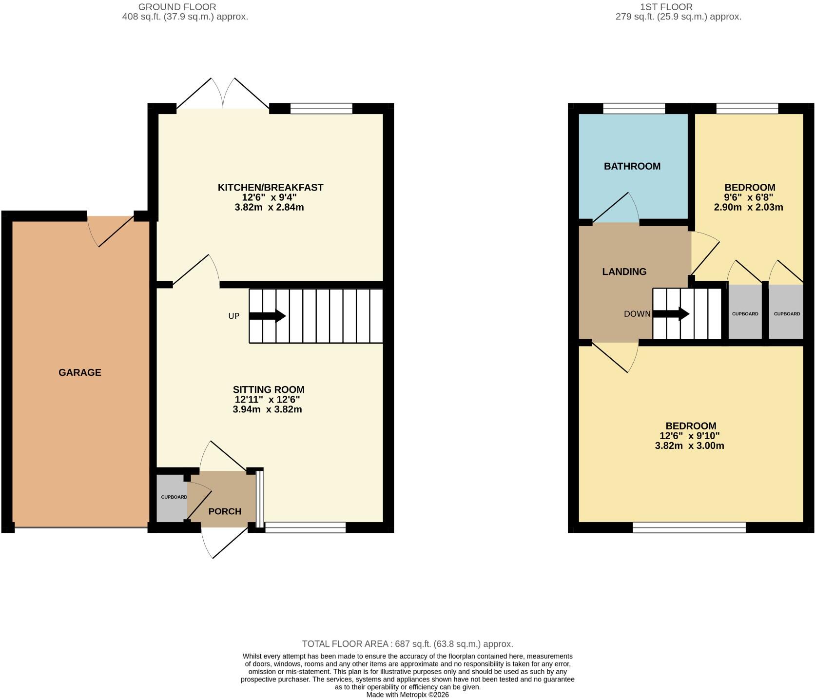 Pawlett Close, Deeping St James, PE6 floorplan
