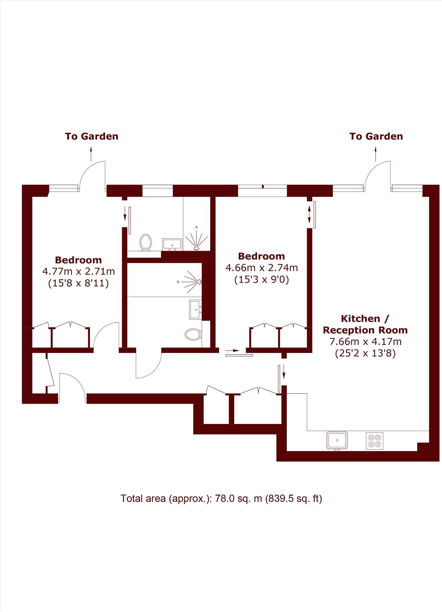 Nightingale Lane, Balham floorplan