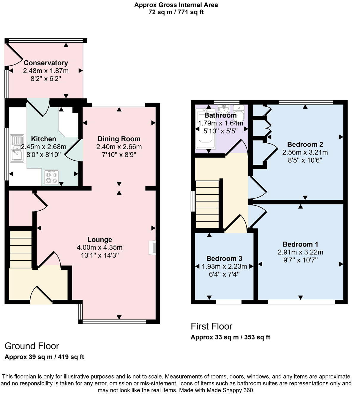 Woodville Way, High Harrington, Workington, CA14 4NS floorplan