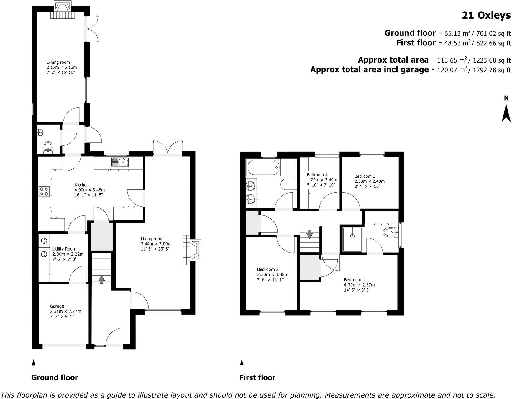 Oxleys, Olney floorplan