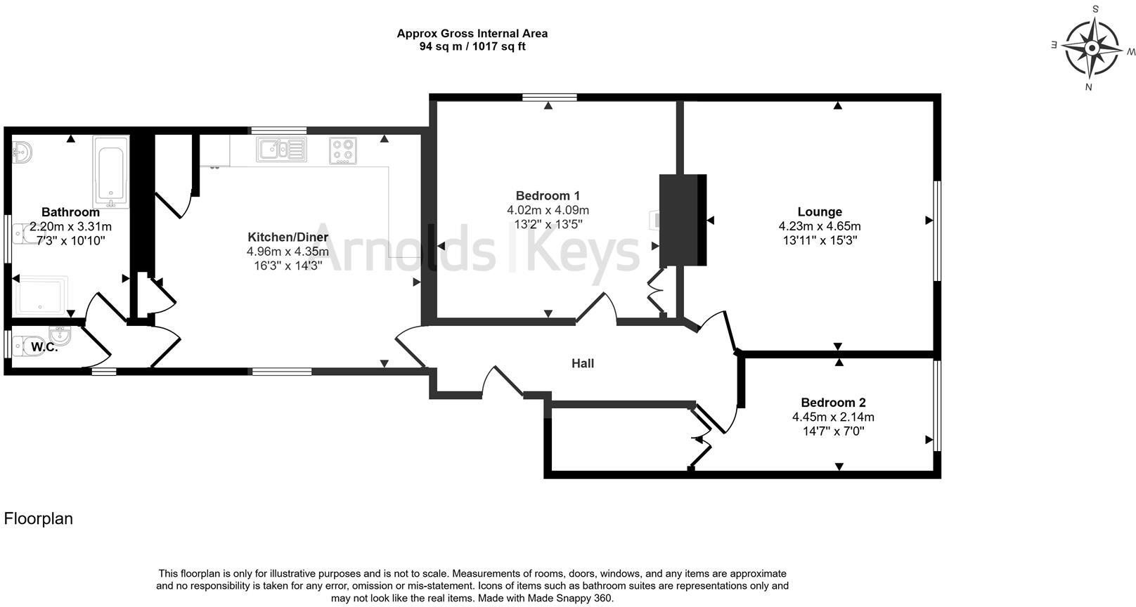 The Boulevard, Sheringham floorplan