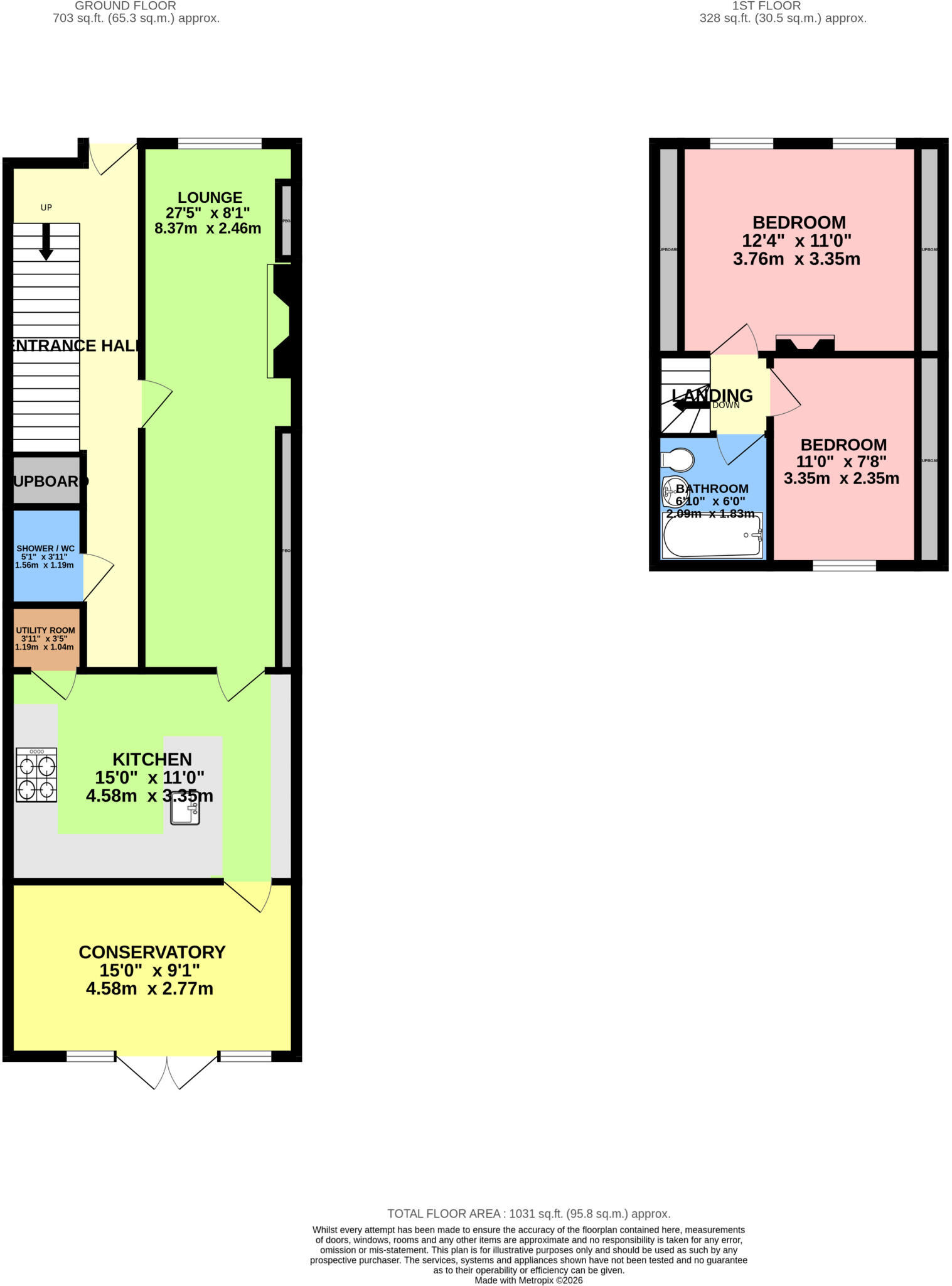 Brigadier Avenue, Enfield, Middlesex, EN2 floorplan