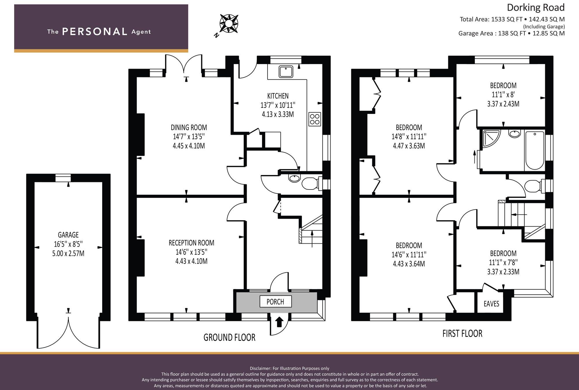 Dorking Road, Epsom, KT18 floorplan