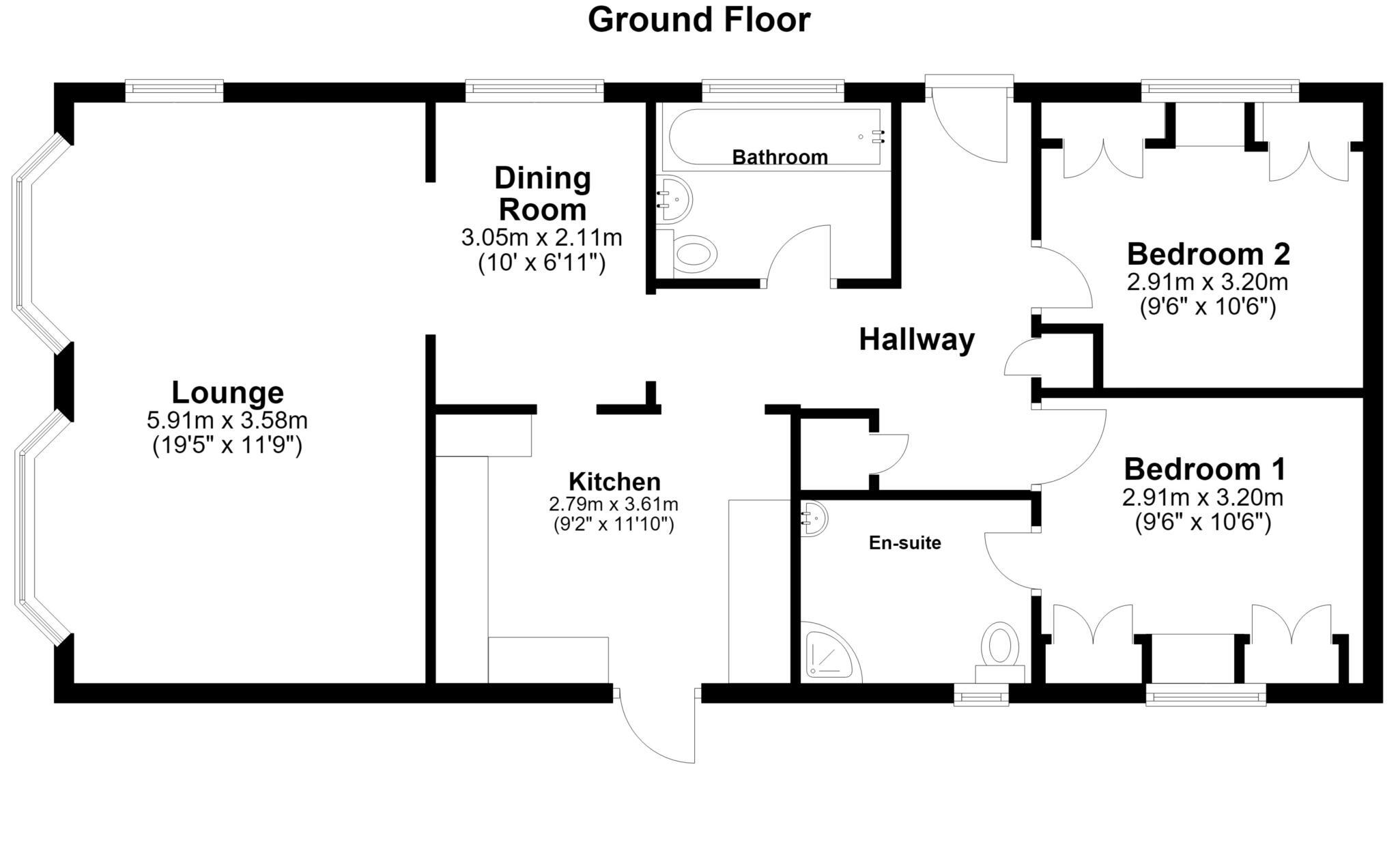 St Anns Chapel, Callington floorplan