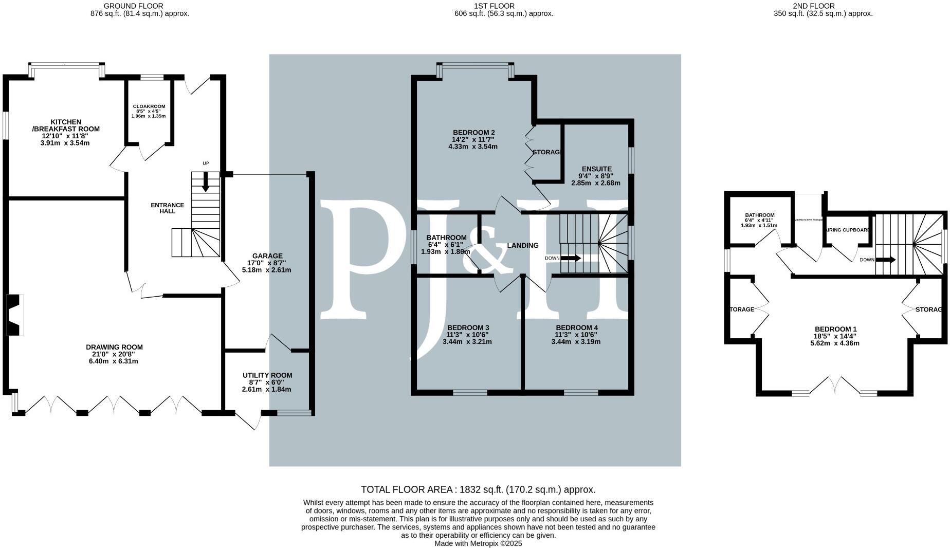 1, Smiths Field, Overton RG25 floorplan