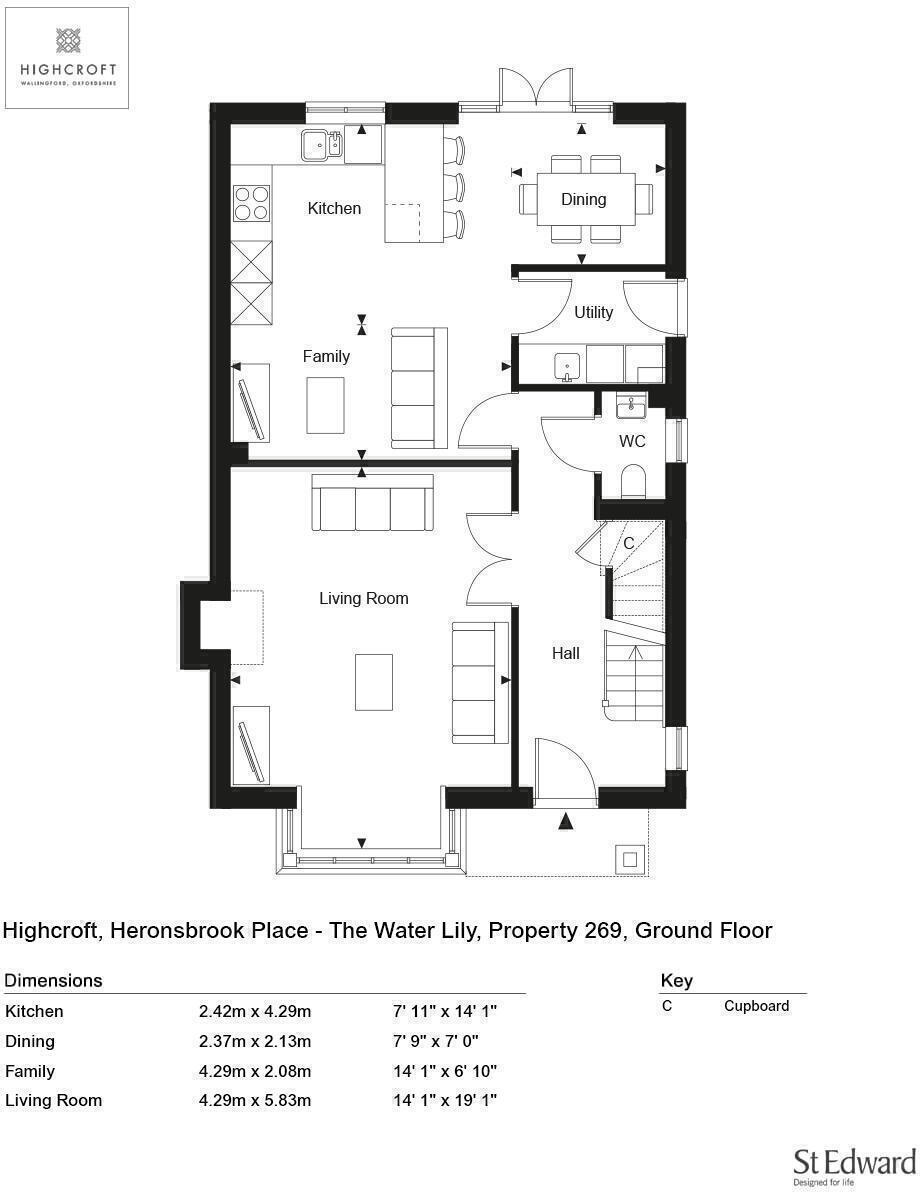 Off Calvin Thomas Way, Wallingford, 
Oxfordshire 
OX10 0FQ floorplan