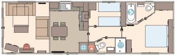 Turnberry Holiday Park, Girvan, Ayrshire floorplan