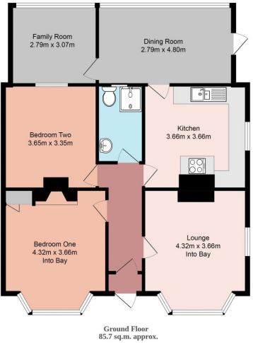 2 Stannington Crescent, Totton, Southampton, SO40 3QB floorplan