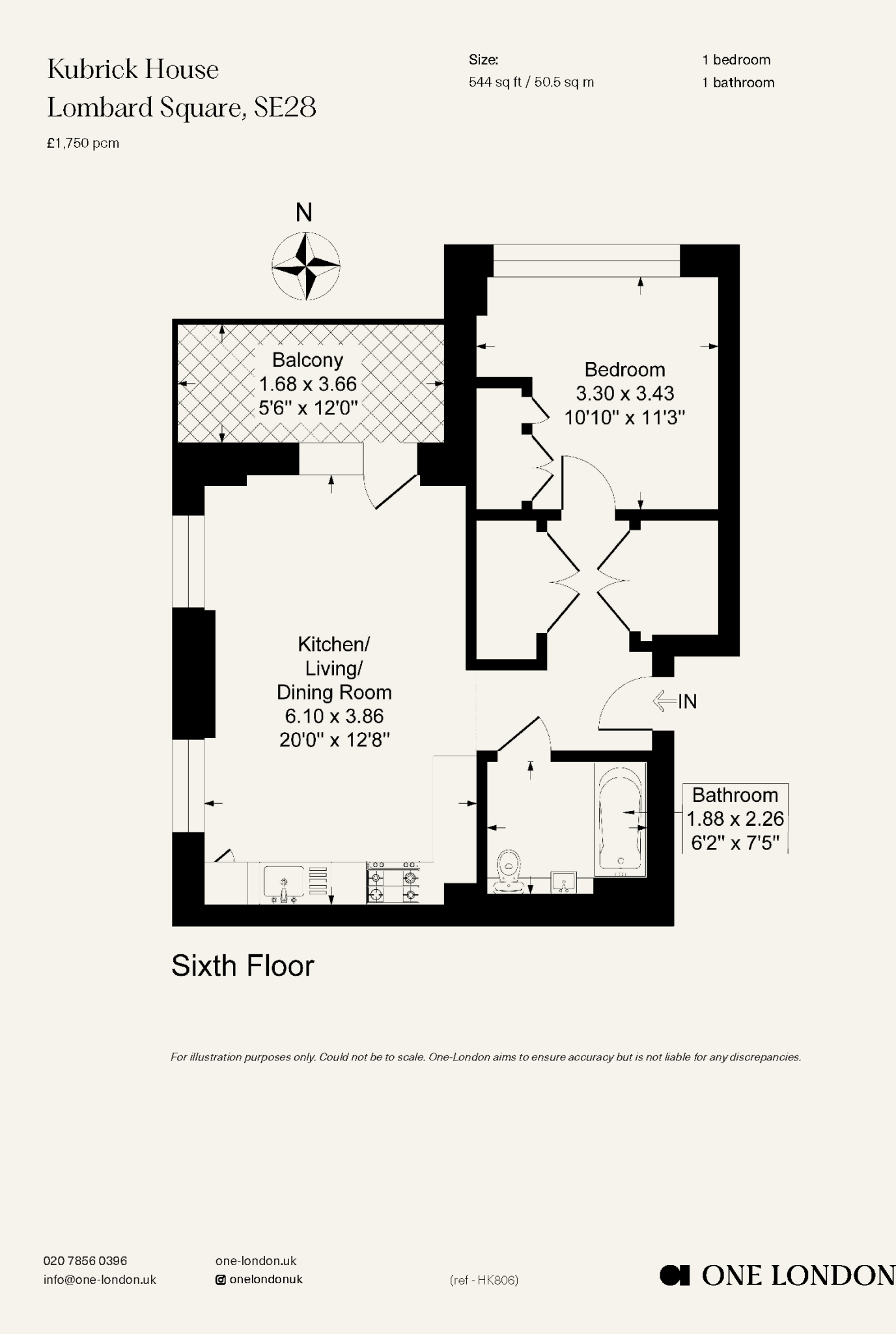 Kubrick House, Thamesmead, Greenwich, SE28 floorplan