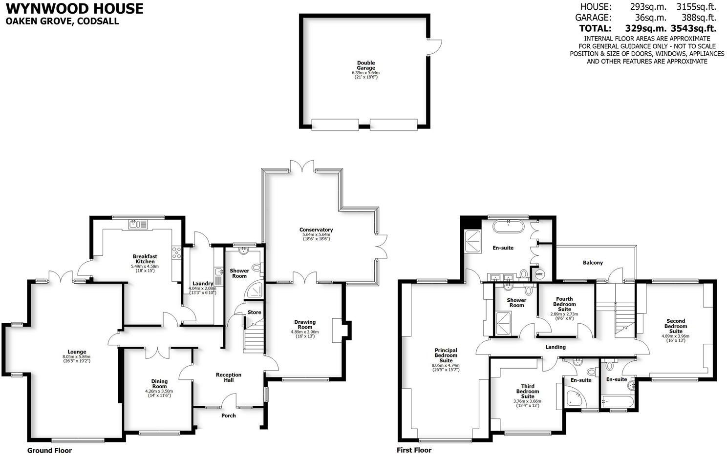 Wynwood House, Oaken Grove, Codsall, Wolverhampton, WV8 2AL floorplan