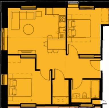 Exchange Point, Embankment West, M3 floorplan