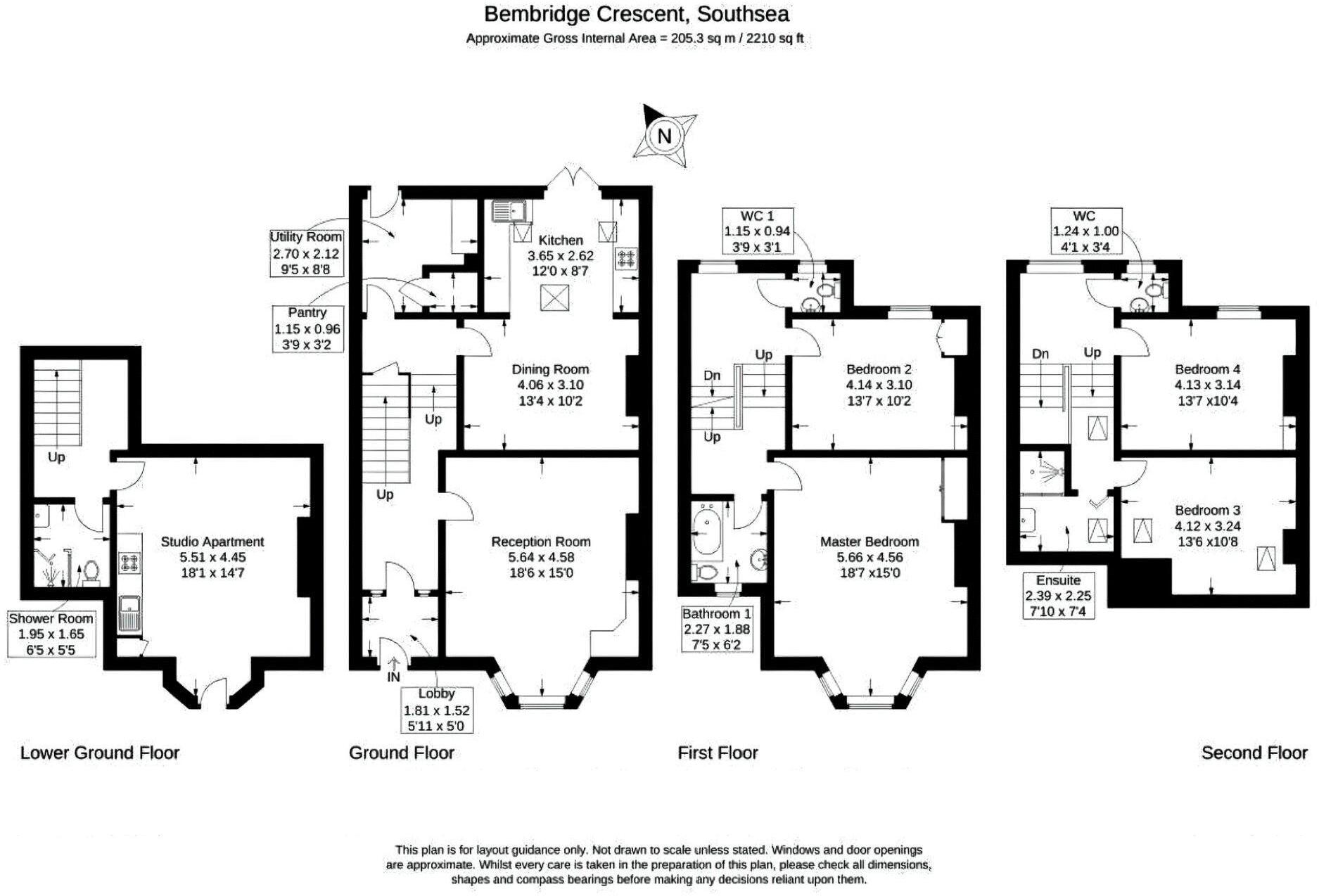 Bembridge Crescent, Southsea floorplan