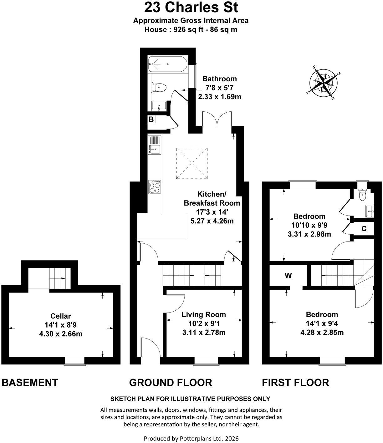 Charles Street, Cheltenham, GL51 floorplan