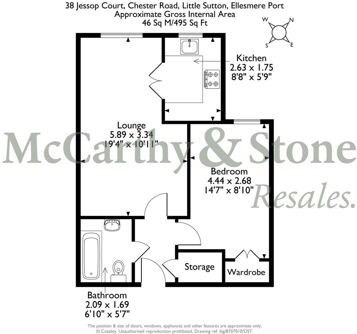 Jessop Court, Chester Road, Little Sutton, Ellesmere Port floorplan