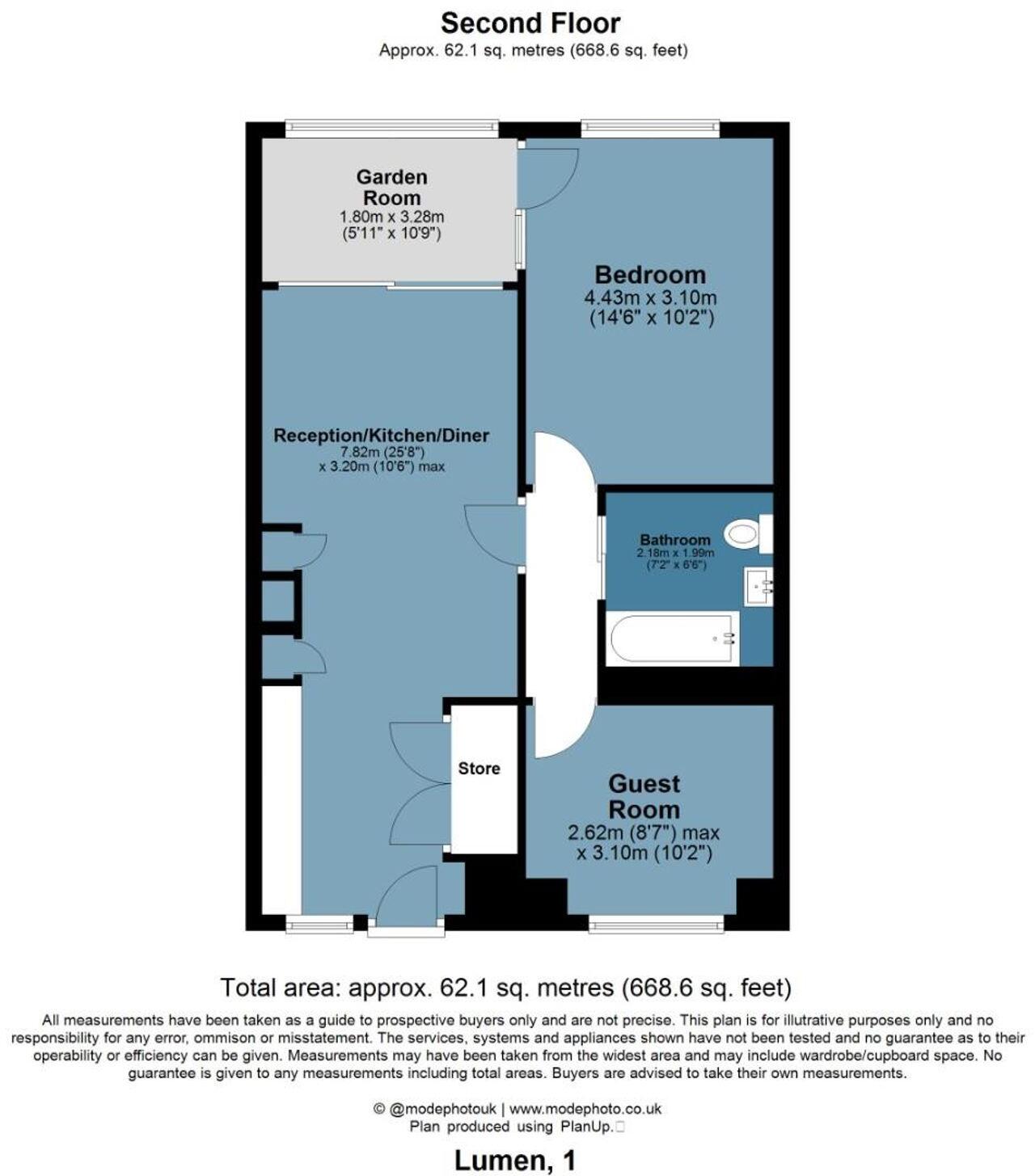 Beachy Road, London, E3 floorplan