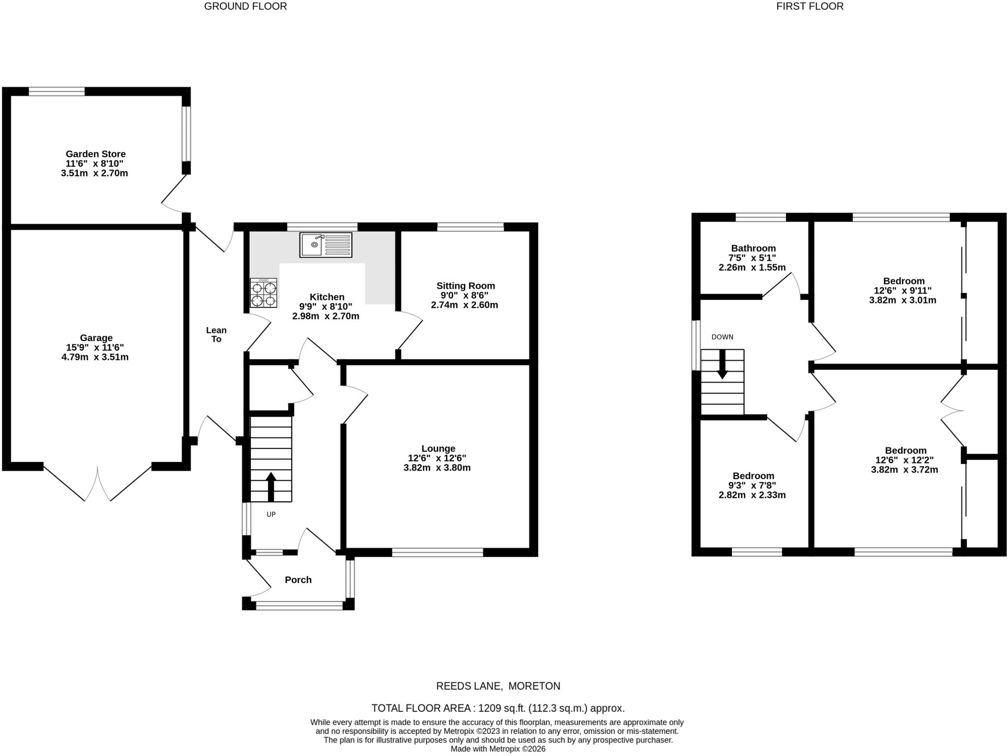 Reeds Lane, Leasowe, Wirral floorplan