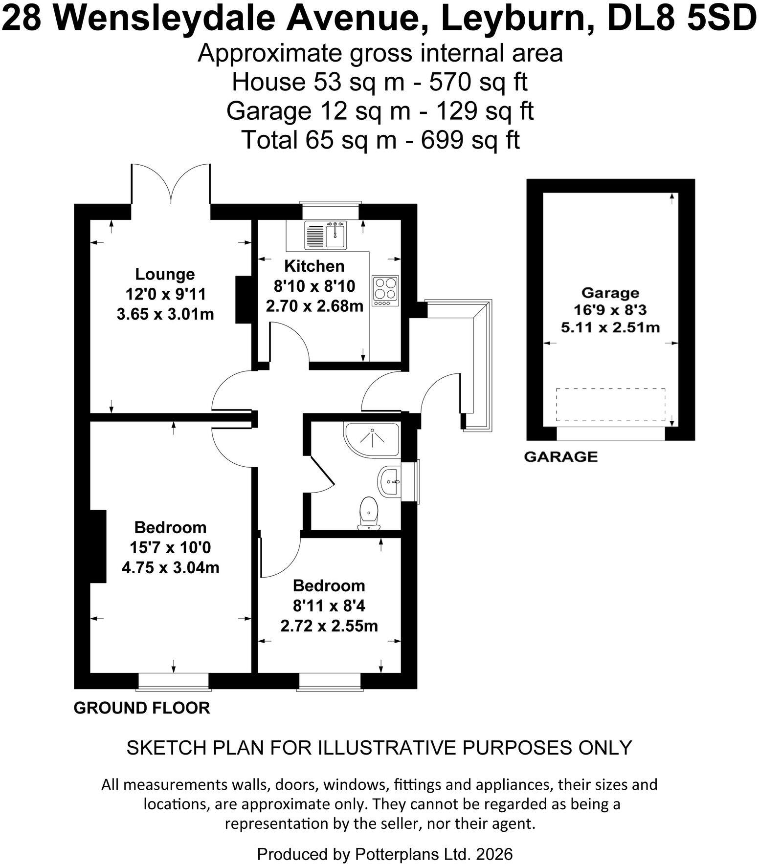 28 Wensleydale Avenue, Leyburn floorplan