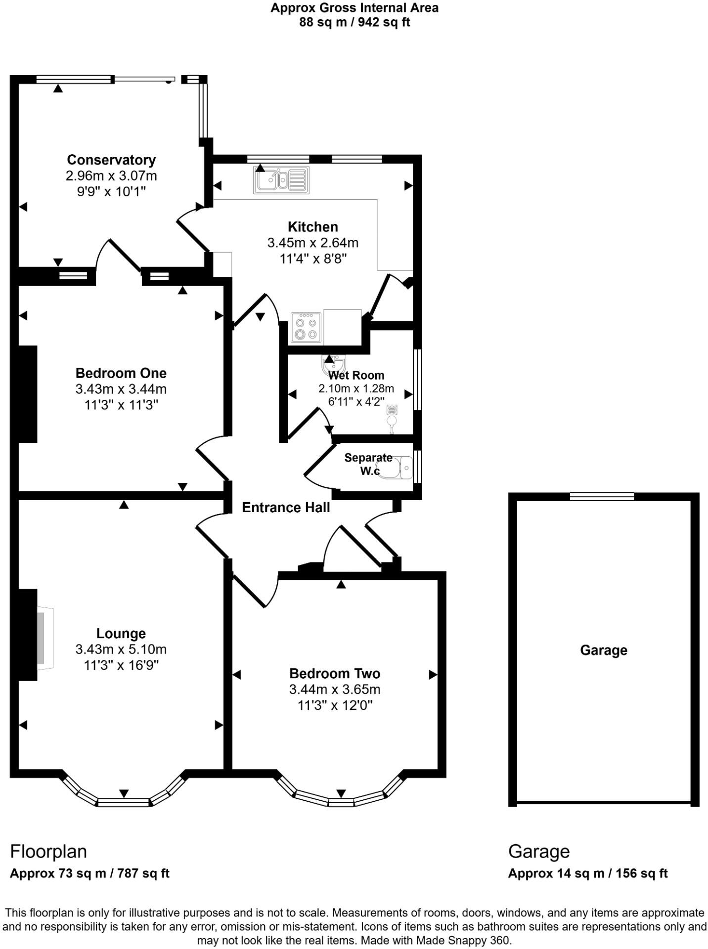 Meadway Crescent, Hove, East Sussex, BN3 floorplan