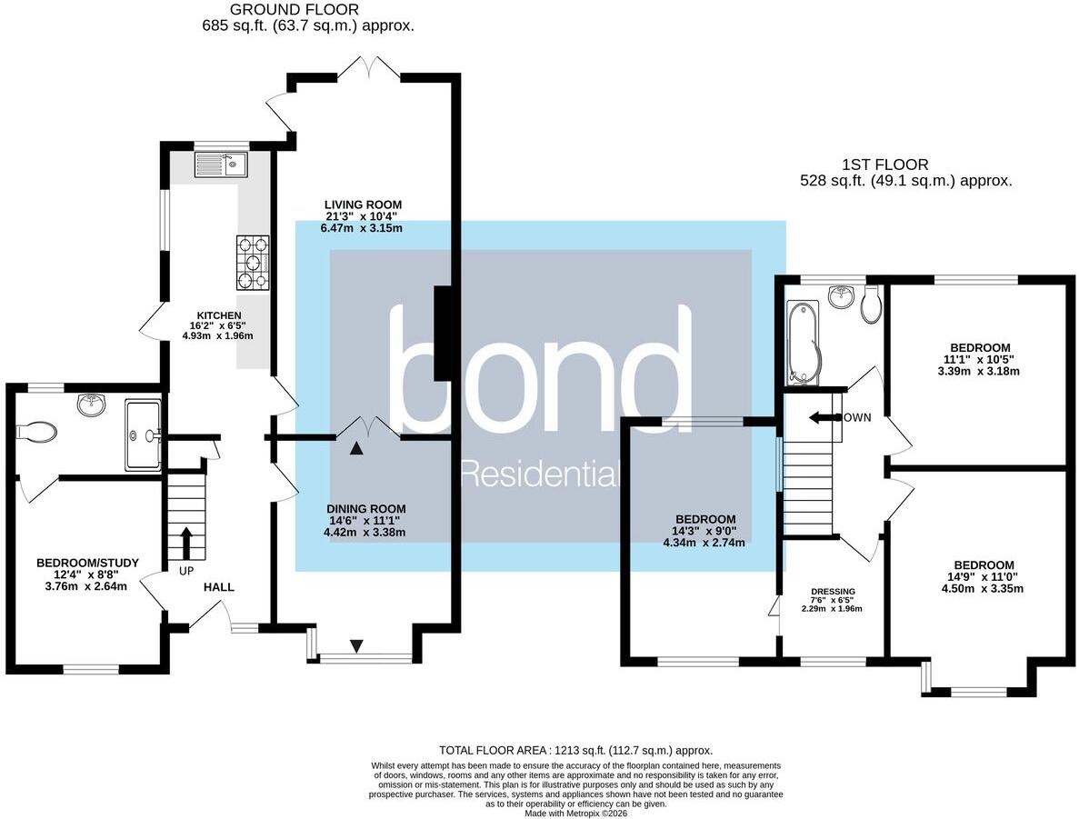 Peartree Lane, Danbury, CM3 floorplan