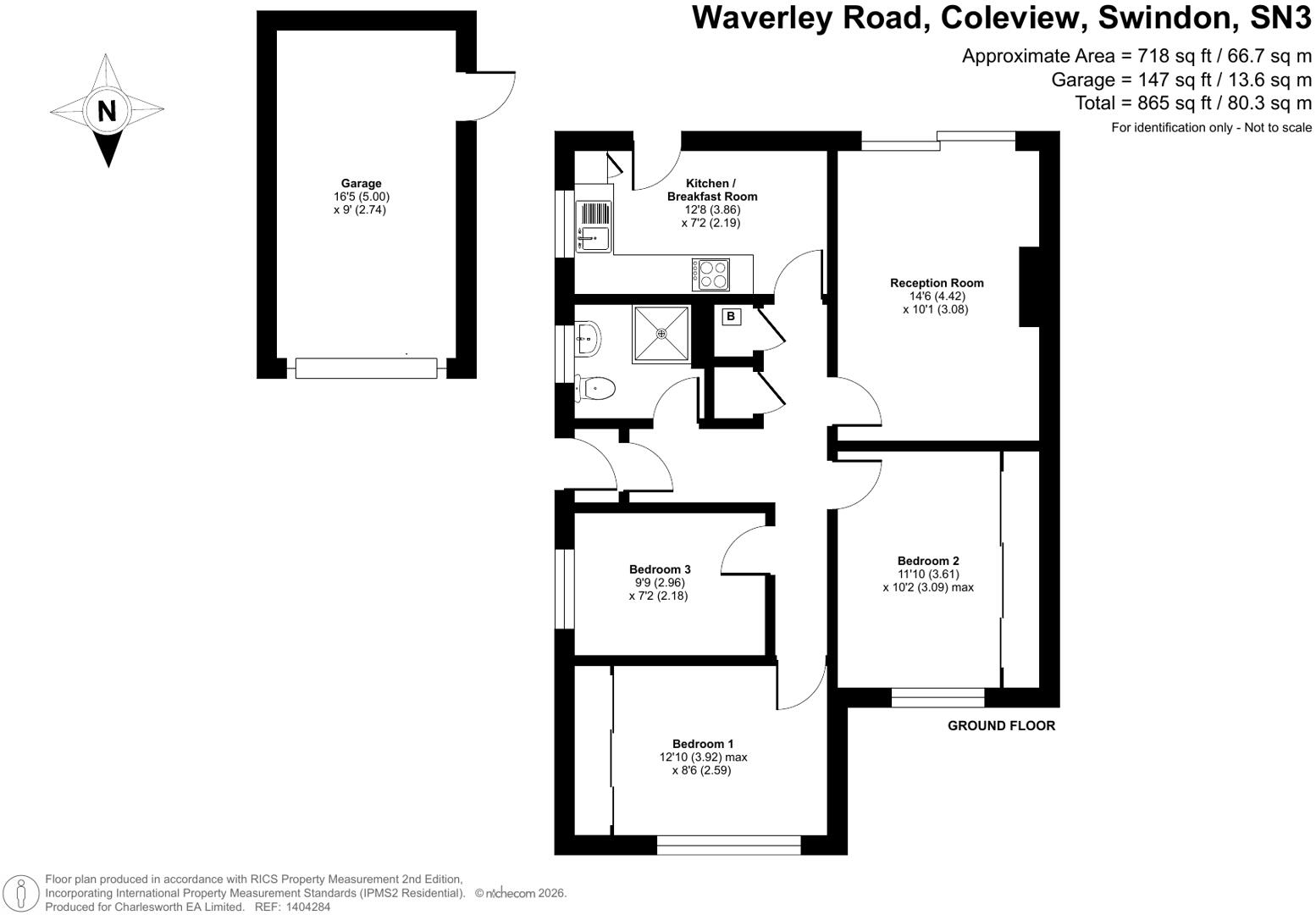 Waverley Road, Coleview, Swindon, SN3 floorplan