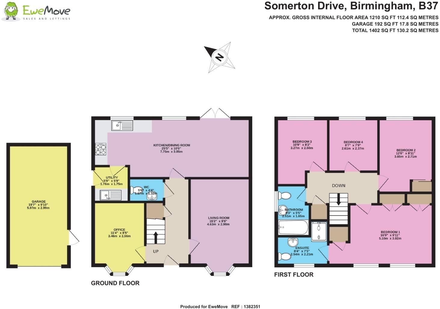 Somerton Drive, Marston Green Village, Solihull  B37 7XH floorplan