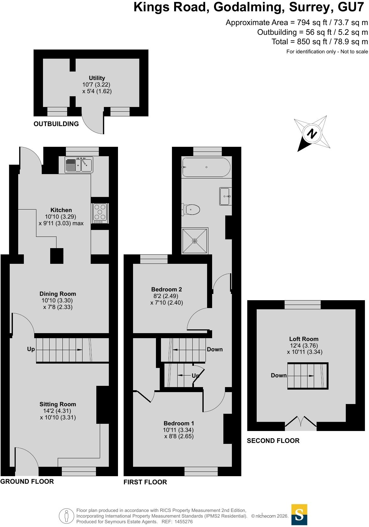 Kings Road, Farncombe, Godalming, Surrey, GU7 floorplan