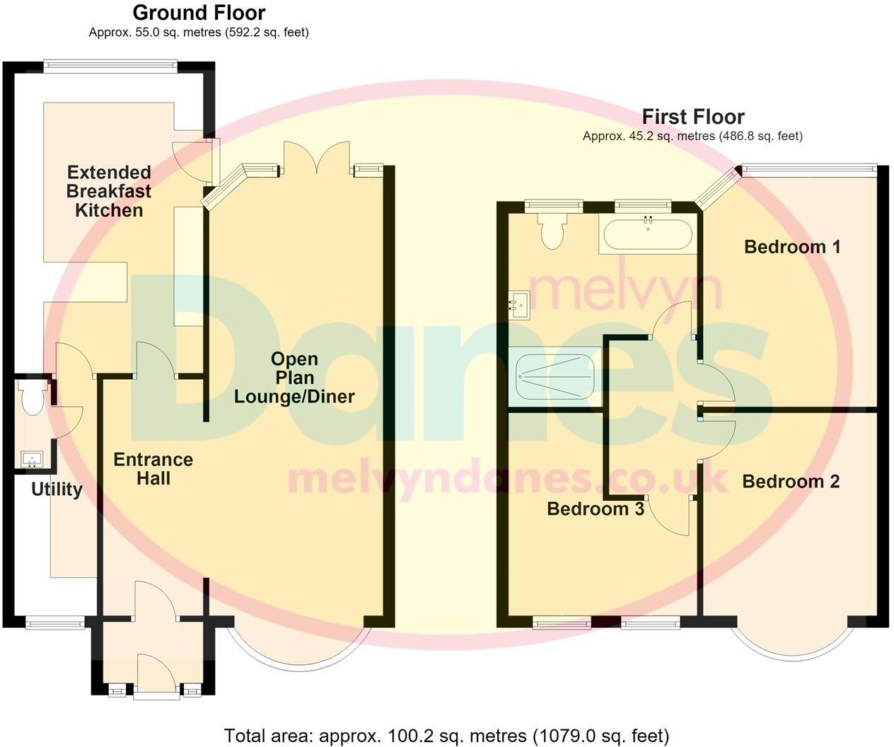 Herondale Road, Yardley, Birmingham floorplan