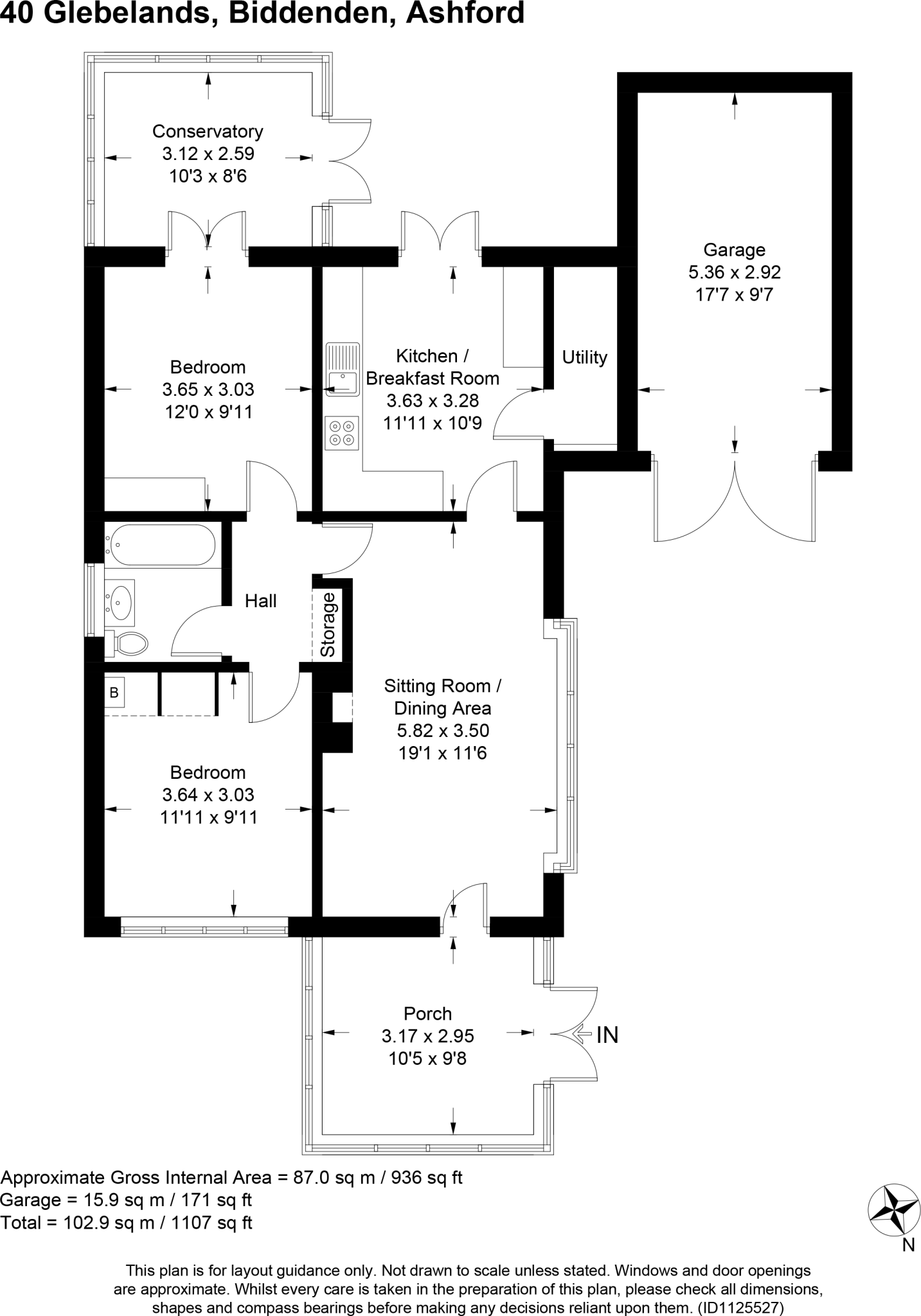 Glebelands, Biddenden, Ashford, Kent, TN27 floorplan