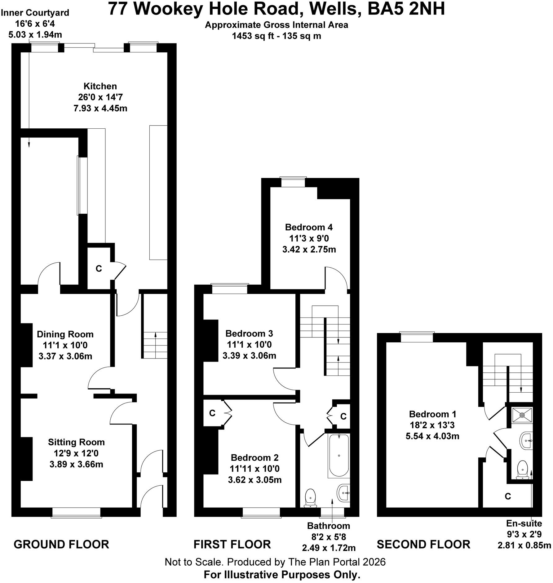 Wookey Hole Road, Wells floorplan