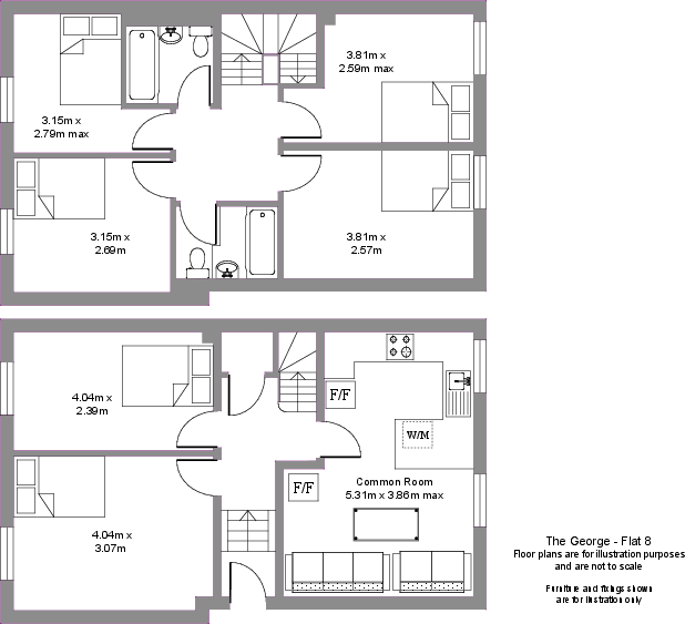8 The George, George Street, Leamington Spa, Warwickshire floorplan