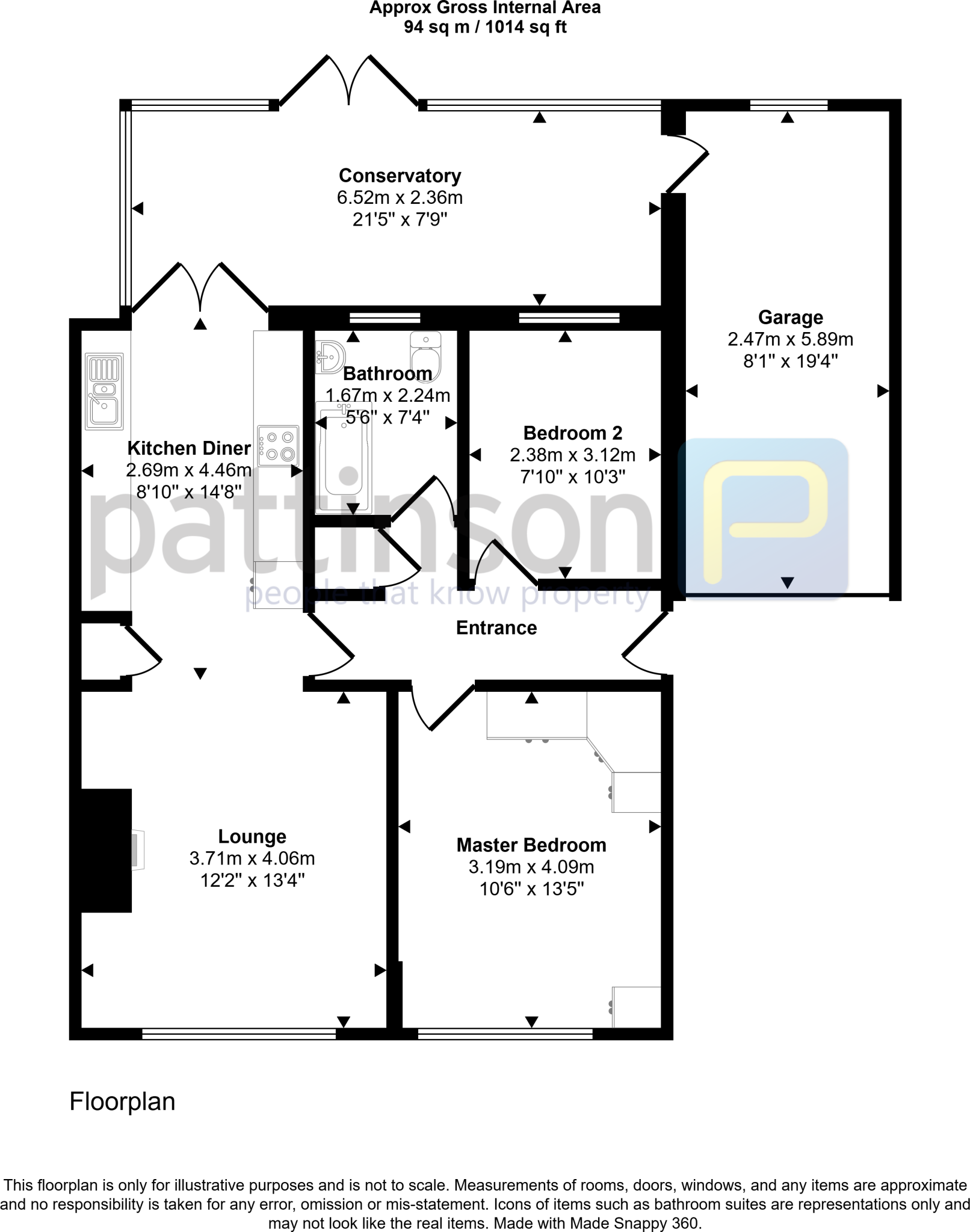 Acorn Avenue, Bedlington, Northumberland, NE22 5SW floorplan