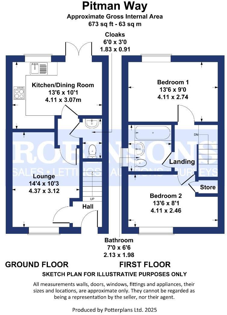 Pitman Way, Spennymoor, floorplan